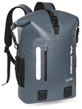MARCHWAY Roll Top Waterproof Backpack, Floating Dry Bag 20L/30L/45L with Ergonomic Rectangular Base, Cushioned Back, Hip Strap for Hiking Camping Kayaking Travel (Grey, 30L) - color: Grey, size: 30L