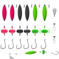 Narcissus Catfish Rigs Set – 6 Pre-Tied Rigs with 2 Sinker Sliders, Float Rigs Tackle, Santee Rig, Circle Hooks 6/0 – Complete & Ready-to-Use Kit - color: Hook Size 5/0-Weight 2 oz New