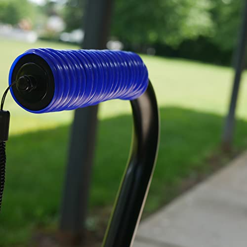 Silicone Rubber Grip Wrap for Tool Handles, Fitness and Sports Equipment - 1.7mm Thick - color: Blue