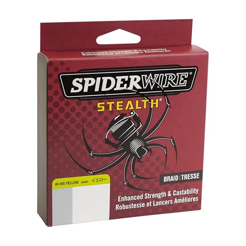 SpiderWire Stealth Braid Fishing Line - color: Hi-Vis Yellow, size: 200yd, style: 8lb Break Strength