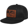Fishing Gifts for Men - Snapback & Trucker Hats - American Flag Outdoor Fishing Hat - color: 10.black Flatbrim (Bassflag)