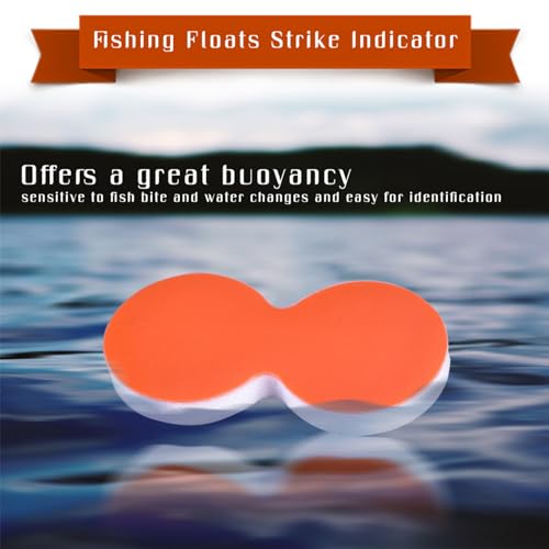 Strike Indicators Fly Fishing, 24 PCS EVA Fly Fishing Floats, Pinch-on-Floats Trout Floats Fly Fishing Accessories