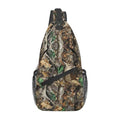 Camouflage Leaves And Deer Outdoor Crossbody Shoulder Bag For Unisex Young Adult Hiking Bicycling - color: Yellow2