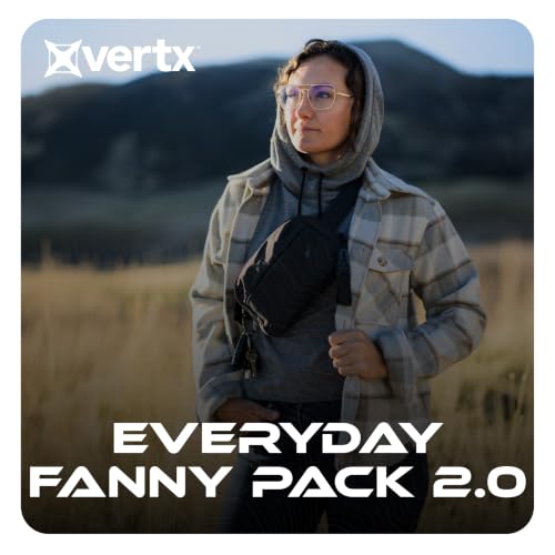 Vertx Everyday Tactical Fanny Pack 2.0-100% Nylon Fanny Pack for Men and Women with CCW-Ready Design and Rapid Access Tab - Wolf Grey - 2L - color: Wolf Grey, style: Everyday Fanny Pack 2.0