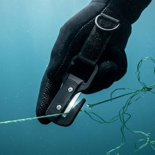 Line Cutter - Diving Wire Cutting Tool for Fish Net and Rope | Stainless Steel Scuba Dive Knife, Fishing Knife, Sailing Knife, Saltwater Knife