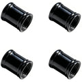 4 PCS Lamp Pipe Coupling 1/8 IP Threaded Brass Light Fixture Hardware for Lamp Repair Parts (Black) - color: Black, size: SET-1