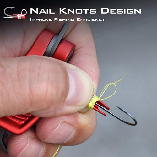 GOMEXUS Sharkbite Fishing Line Cutter with Retractors and Fishing Knot Tying Tool and Hook Eye Cleaner, Fly Fishing Nippers - color: Blue