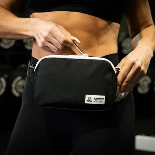 WOLFpak Crossbody Pack | Universal Fannypack for Adults & Kids | - color: Alpha Black White Accents