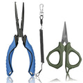 Fishing Tools Kit, Fishing Pliers,Fishing Scissors, Fishing Line Cutter for Braided Fishing Line,Fishing Gear with Lanyard - color: 9"Fishing Pliers Blue