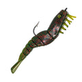 Charlie's Worms Artificial Fishing Bait Charlie's Shrimp Trio Freshwater Saltwater Bass Fishing Lures Scented Soft Bait 3pk - color: Watermelon Red
