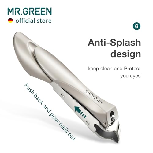 MR.GREEN Slanted Edge Nail Cutting Clippers Cuticle Nippers Tool Stainless Steel Dead Skin Oblique Tip Trimmer Manicure Scissors (Mr-1127 (Small)) - color: Mr-1127