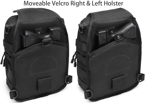Tactical Sling Tackle Backpack Holster Fishing Crossbody Shoulder Strap Bag 15L Water Bottle Molle Accessories Pouch - color: Green