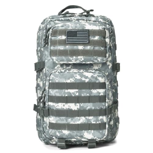 REEBOW GEAR Military Tactical Backpack Large Army 3 Day Assault Pack Molle Bag Backpacks (ACU Camo) - color: Camo Acu