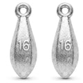 Bank Sinkers Fishing Weights, No-Roll Hexagonal, Surf & Catfish Saltwater - style: 16 Ounce-2pcs