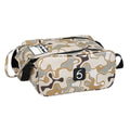 6th Sense – Bait Bag – Soft Plastic Storage Bag – Holds 15 to 20 Packs – Tackle Organizer – Clear Label Window - color: Willis Camo - Brown