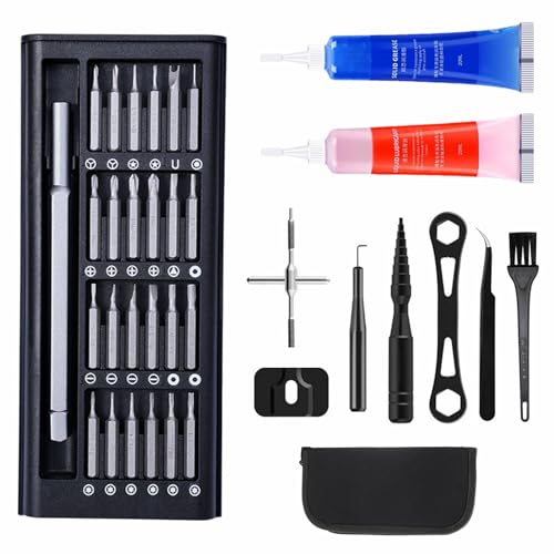 Aventik Fishing Reel Maintenance Kit, Include 24 in 1 Magnetic Screwdriver, Fishing Reel Remover Tool Kit, Fishing Reel Oil All in One Bag
