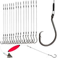 Dovesun 30PCS/20PCS Circle Hooks Fishing Pre-Rigged Catfish Rig for Saltwater Freshwater Catfish Hooks with Wire Leader 2/0 4/0 6/0 8/0 10/0 - color: A-2/0 4/0 6/0 8/0 10/0 Circle Hooks Kit-30PCS