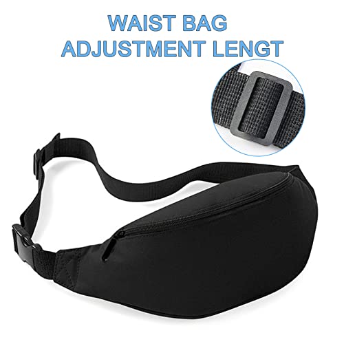 Crossbody Fanny Pack for Men&Women,Large Waist Bag & Hip Bum Bag with Adjustable Strap for Outdoors Workout Traveling Casual Running Hiking Cycling - color: Nylon green