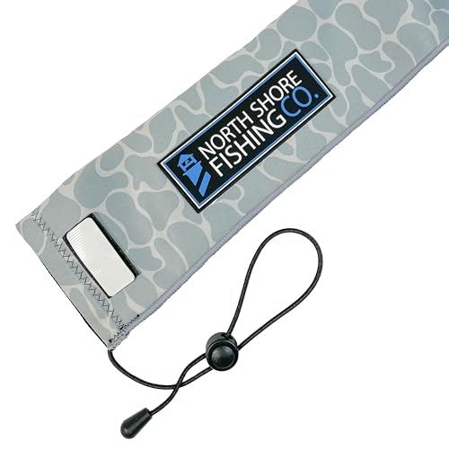 Premium Neoprene Fishing Rod Sleeve – Floating, Puncture Resistant, Labeled Protective Sock for Casting, Spinning, Trolling Fishing Rods - color: Camo, size: 60", style: Casting/Trolling