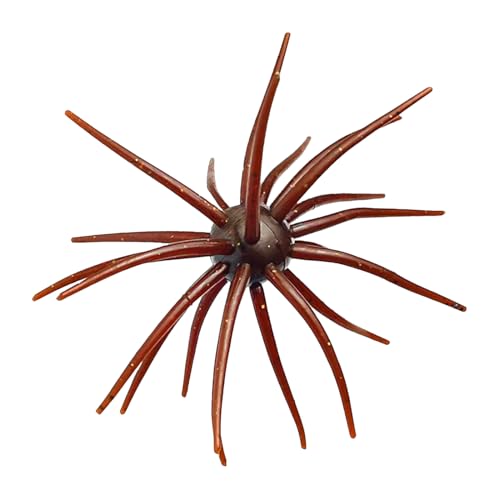 Tentacle Creature Lure Floating Fishing Lures Soft Artificial Baits for Bass Fishing - color: Flash brown