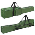 AGOOL Fishing Rod Case Fishing Pole Bag Case 4.27 ft Portable Waterproof Rod Reel Organizer Oxford Fish Bag for Saltwater Freshwater Ice Fishing Gift