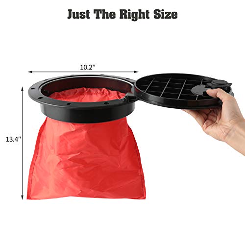 8'' Black Deck Plate Kit Deck Hatch with Storage Bag for Fishing Kayak Boating