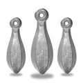 BLUEWING Bank Sinker 1LB/2LB/3LB/5LB/6LB Box Fishing Weights Saltwater Bullet Lead 1oz,2oz,3oz,5oz,8oz,10oz,12oz,16oz,32oz - style: #02 1oz, 30 Pack