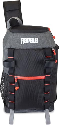 Rapala Venture 8" Sling Pack Compact Fishing Tackle Bag with Organized Storage for Lures, Tools & EDC Travel