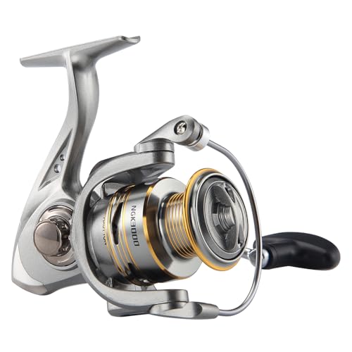 HAUT TON Spinning Reel 8000/9000/10000/12000/14000,6+1BB Metal Surf Fishing Reels,4.8:1 Gear Ratio 55lbs Drag Heavy Long Casting Inshore Saltwater Monster Fish - size: 3000, style: Ht-ngk