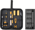 QUA'ANNYU Fishing Reel Maintenance Kit, Professional Fishing Reel Care & Repair Tool Set with 24/30/38-in-1 Screwdriver Set - color: Gold+Manual Screwdriver
