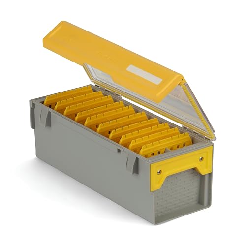Plano EDGE Short Hang Box, Stores 40 Crankbaits, with Rust-Preventive Rustrictor, Dri-Loc Watertight Seal, WaterWick, DuraView Transparent Lid, Stackable Storage for Fishing Organization - style: Short Hang