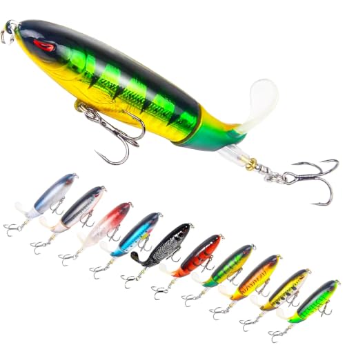 Multi Jointed Swimbait Saltwater Fishing Lures with Sharp Treble Hooks, Bass Fishing Lures Walleye Trout, Lifelike Slow Sinking Fish Bait Lures Kit Freshwater - color: Whopper Lure