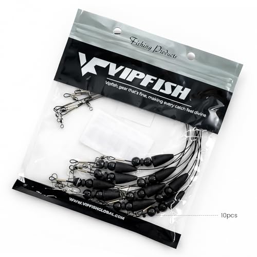 Texas Rigs 10 Pack, Pre-Rigged Bass Fishing Rig with Bullet Weight, Swivel & Snap, Weedless Soft Plastic Rig for Largemouth & Smallmouth Bass - color: Black, size: 3/16oz