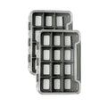 2PACK-Aventik Waterproof Slim Pocket Fly Box Fishing Hook Box Bait Storage Tackle Box(Small, 12 Magnetic Compartment) - style: M:Grey-12C