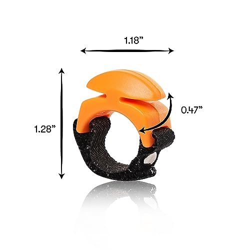 Line Cutterz Rust-Free Patented Ceramic Blade Ring Quick Fishing Line Cutter - color: ‎Blaze Orange, size: Adjustable, style: 2-pack