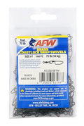AFW Brass Coastlock Snap Swivels – Durable Fishing Gear with High-Strength Wire Snaps, Black Oxide Finish, Prevents Line Twisting & Kinking, Supports Up to 350 lb Test. - size: 144 pc, #7, 75 lb test