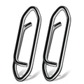 AMYSPORTS High Strength Fishing Snap Saltwater Stainless Connector Snaps Swivels Tackle Steel Power Fishing Clip Lure Quick Change Black Nickel - size: Size6 (176lb) 50 pcs