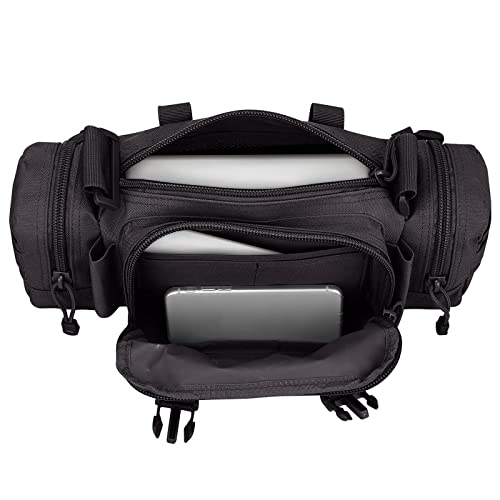 G4Free Fanny Deployment Tactical Waist Pack - Small Sling Pack Hand Carry Handlebar Bag - color: Black