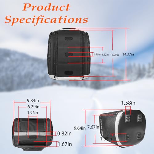 780015-1 Compatible with Humminbird ICE Flashers ICE 35, ICE 45, ICE 55 Models, CC ICE Fishing Flasher Soft Sided Carrying Case Storage Travel Bag for Portable GPS Navigators