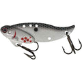 1 1/2oz - Blitz Blade - Blade Bait for Walleye, Lake Trout, COHO Salman, Pike, Musky Made in USA 100% Zinc Alloy - color: Bleeding Black Shad