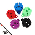 5 Pack Fishing Rod Straps, Fishing Rod Holder Clips, Fishing Rod Fixed Ball, Silicone Fishing Rod Holder Straps