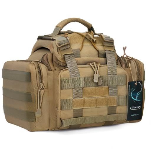 G4Free Sport Outdoor Waist Pack Tactical Sling Bag Hiking Fanny Pack Fishing Tackles(Tan) - color: Brown
