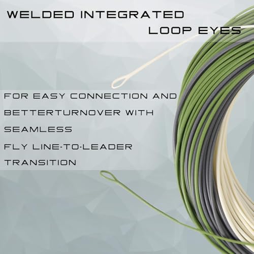 Maxcatch Troutlite Double Taper Floating Fly Line, 90ft, DT3F-DT6F, Easy Casting, with Two Welded Loops - size: DT6F-90FT