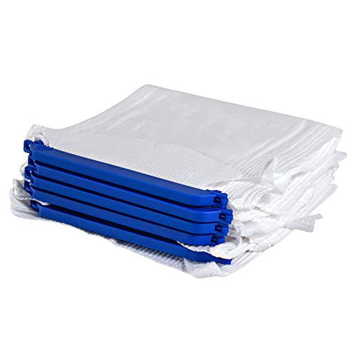 Vakly Large Refillable Ice Bags 6.5 x 14 [Pack of 5] – Reusable Ice Pack with Clamp Closure, Soft Outer Covering & Leak-Resistant Inner Layer for Hospital, Home & Sports Use