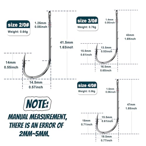Fishing Hooks-Live Shrimp Fixed Hooks Carbon Steel Barbed with Holes,2/3/4Catfish Bass Fishing Hooks,That Can Adapt to Various Fishing