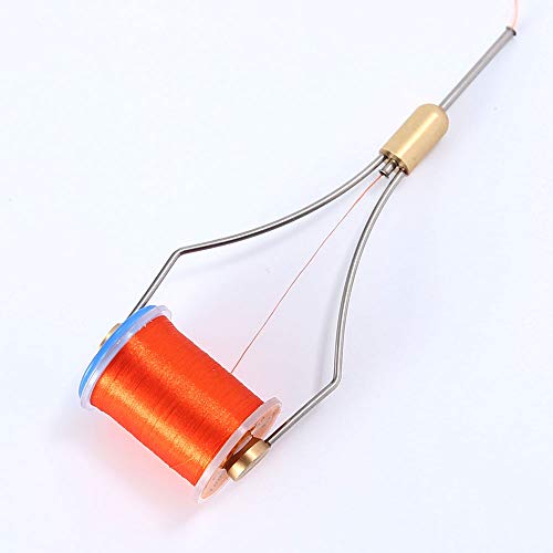 HERCULES Fly Tying Tools, Fly Tying Kit with Bobbin Thread Holder, Wire Threader, Knot Whip Finisher, Hackle Plier, Bodkin, Fly Fishing Lure Making Accessories - color: 2pcs Bobbin + 1pcs Threader