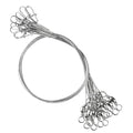 Atibin Stainless Steel Fishing Leaders Freshwater Fishing Rigs Wire Leaders Lures High Strength Wire Leader Fishing White Nickel - size: #2 (7.8in-30lb) 40pcs