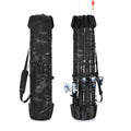 Fishing Rod Bag Fishing Rod Case, Durable Folding 900D Oxford Fabric Portable Large Capacity Waterproof, Fishing Gifts for Men Boys - color: Black Caomo