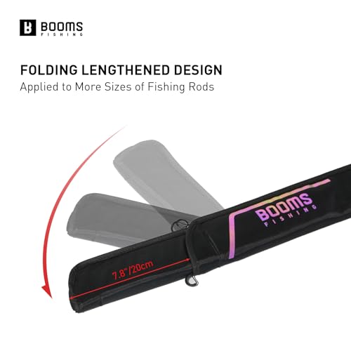 Booms Fishing PB4 4.4ft~5ft Fishing Rod and Reel Case, Portable Folded Fishing Pole Case, 0.6ft/8" Extended Design Fishing Spinning Rod Bag, Store Up to 2~3 Fishing Rods and Reels, 52"~60" - color: PB4: For Fishing Rods and Reels, size: Length: 4.4ft~5ft