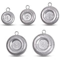 Disc Sinkers Fishing Weights, Coin Sinkers Weights Saltwater Surf Fishing Weights Catfishing Gear Tackle 8oz 6oz 5oz 4oz 3oz 2oz 1oz - style: 5pcs Mix Kit(1+2+3+4+5oz)